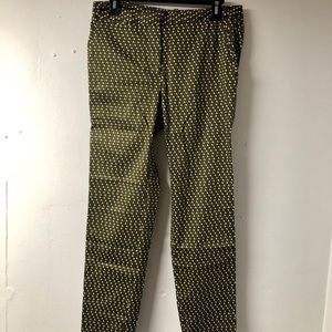 ZARA Basic Geometric Print Cropped Trousers